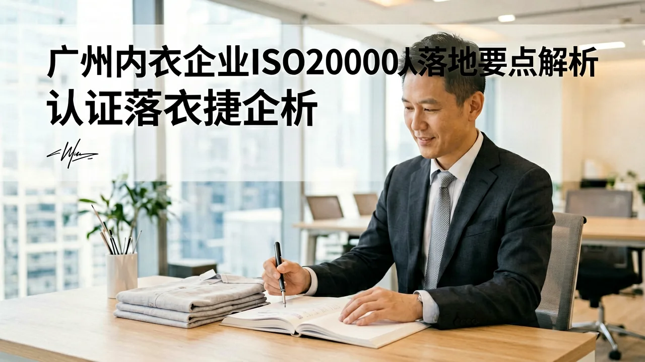 广州内衣企业ISO20000认证落地要点解析
